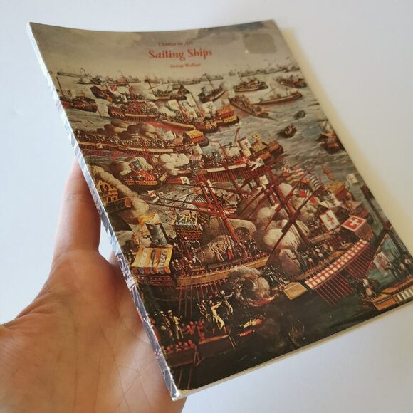 1960s Themes in Art: Sailing Ships Book Vintage Artwork Paintings George Wallace - Picture 2 of 10